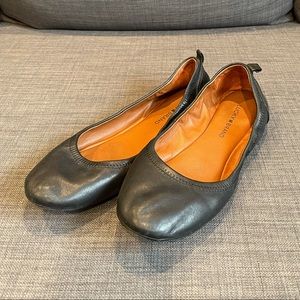 Lucky Brand black leather Eleesia Flats